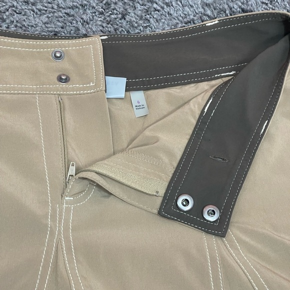 Athleta tan whatever pleated skort shorts skirt woman’s size 6 - Picture 8 of 15